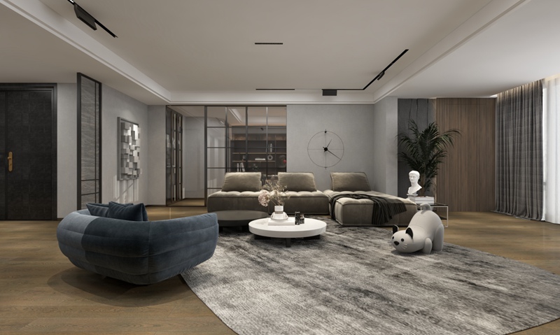 定制現代客廳-顯格調